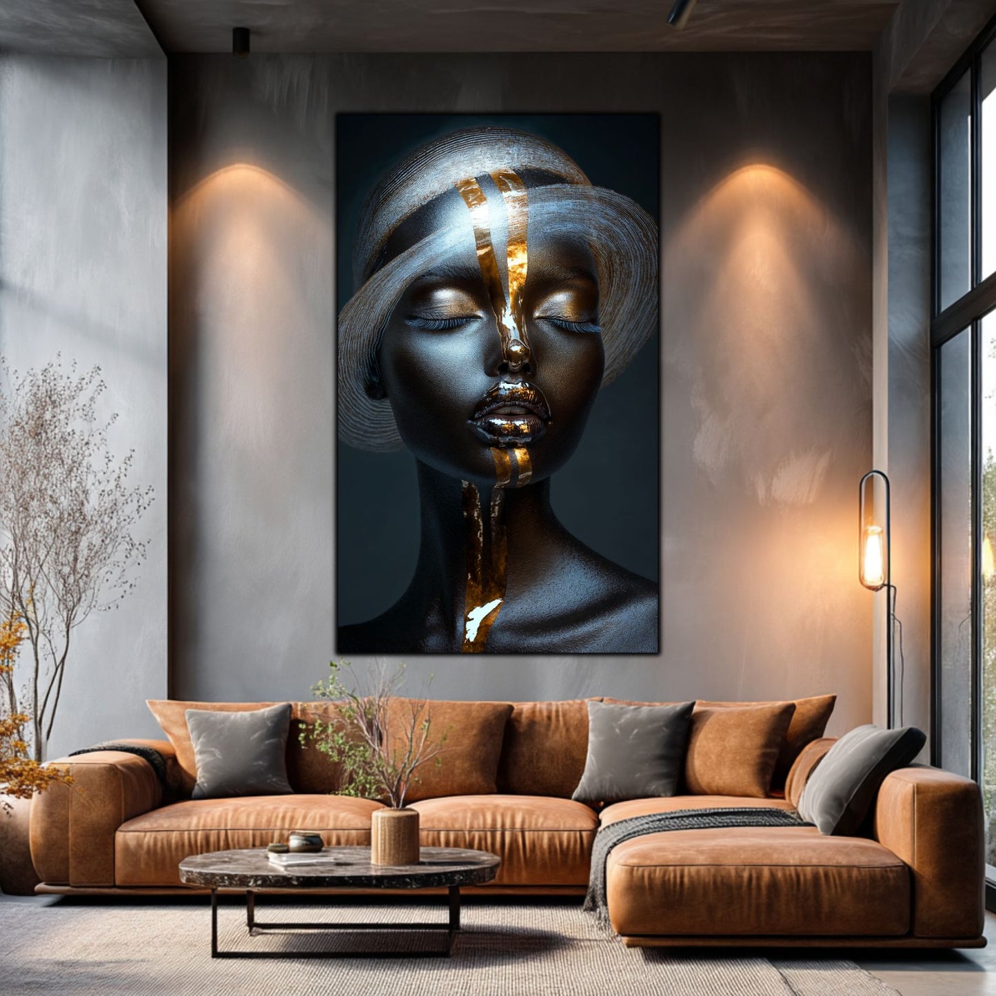 Dark White - Tablou Sticla Securizata - NO39