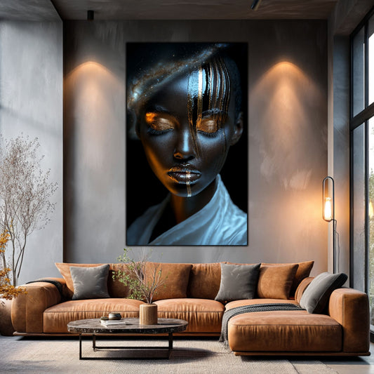 Dark White - Tablou Sticla Securizata - NO40