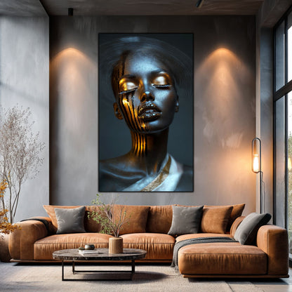 Dark White - Tablou Sticla Securizata - NO36