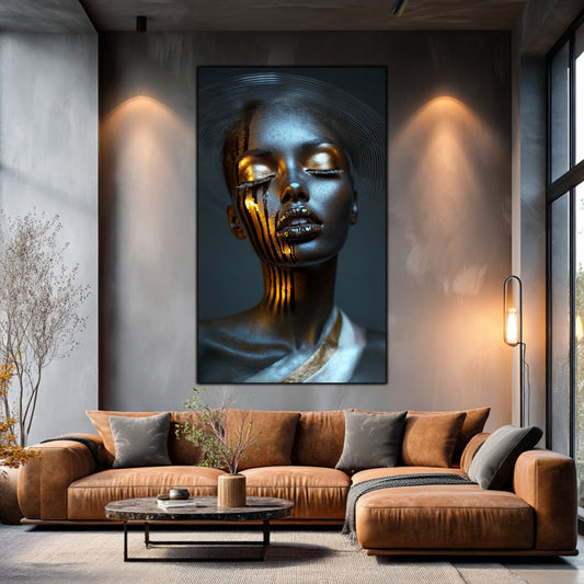 Dark White - Tablou Sticla Securizata - NO36