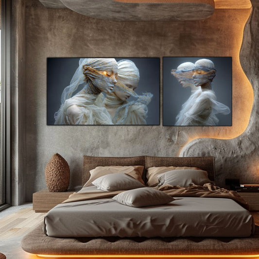 Set 2 Tablouri Decorative Premium - „Fractured Dream” - No10