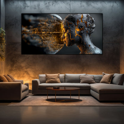 Tablou Sticla Securizata - Broken Mind 27