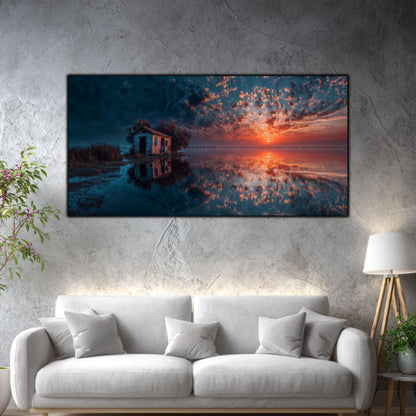 Tablouri Living Sticlă – Shoreline Refuge | The Light We Encounter