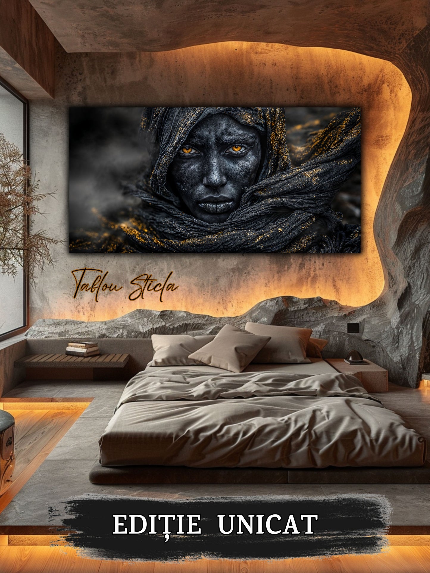 Tablou Sticla Securizata - Dark Shadows - 09