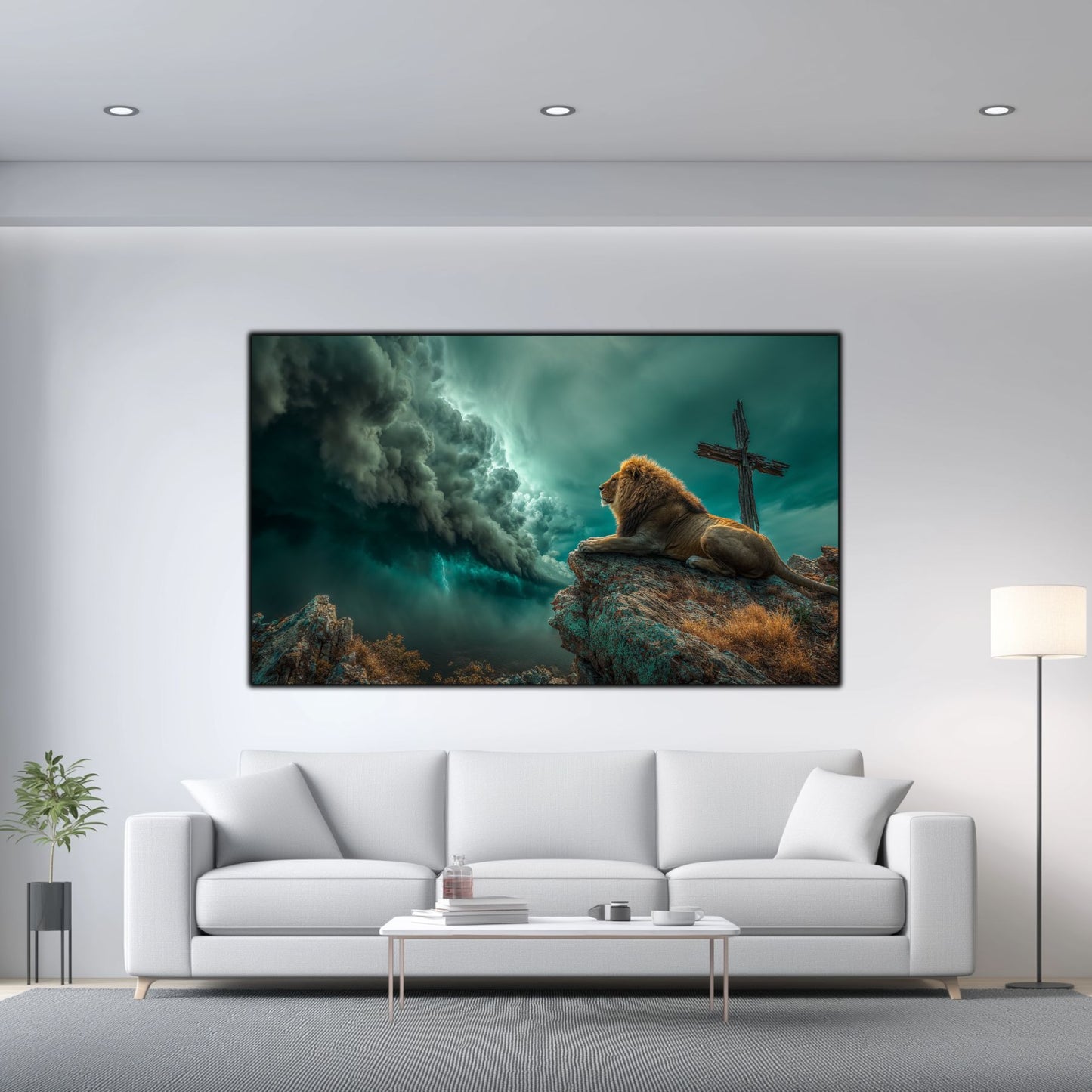 Tablou Decorativ Modern - Print UV pe Sticla - „Sacred Modernities” - No14