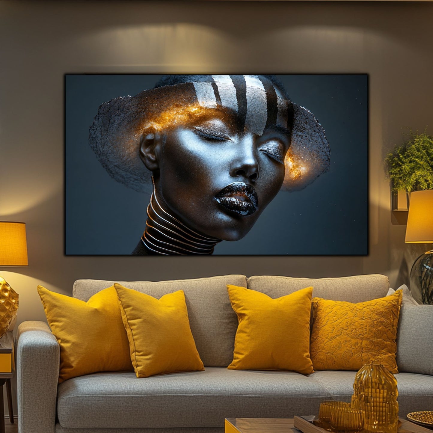 Dark White - Tablou Sticla Securizata - NO30