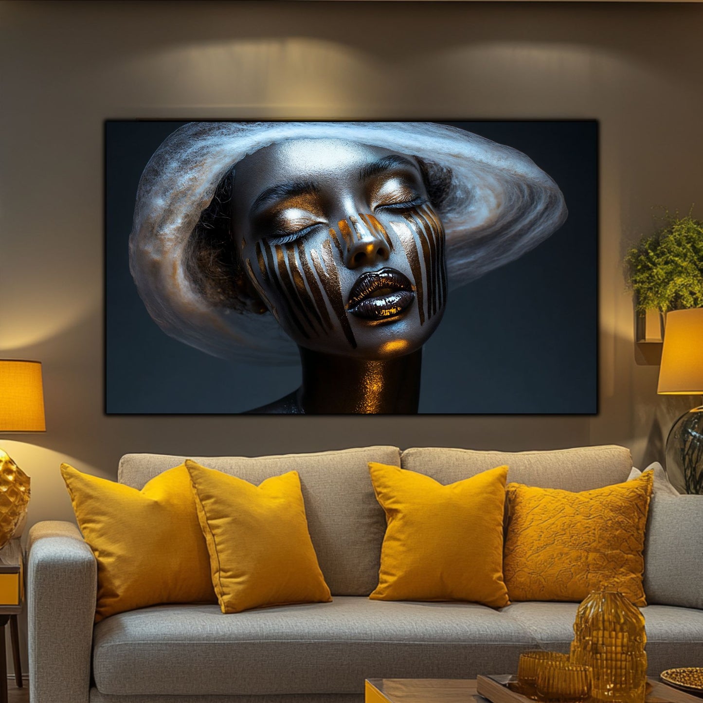 Dark White - Tablou Sticla Securizata - NO26