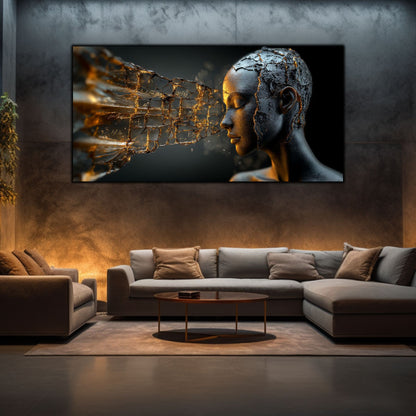 Tablou Sticla Securizata - Broken Mind 24