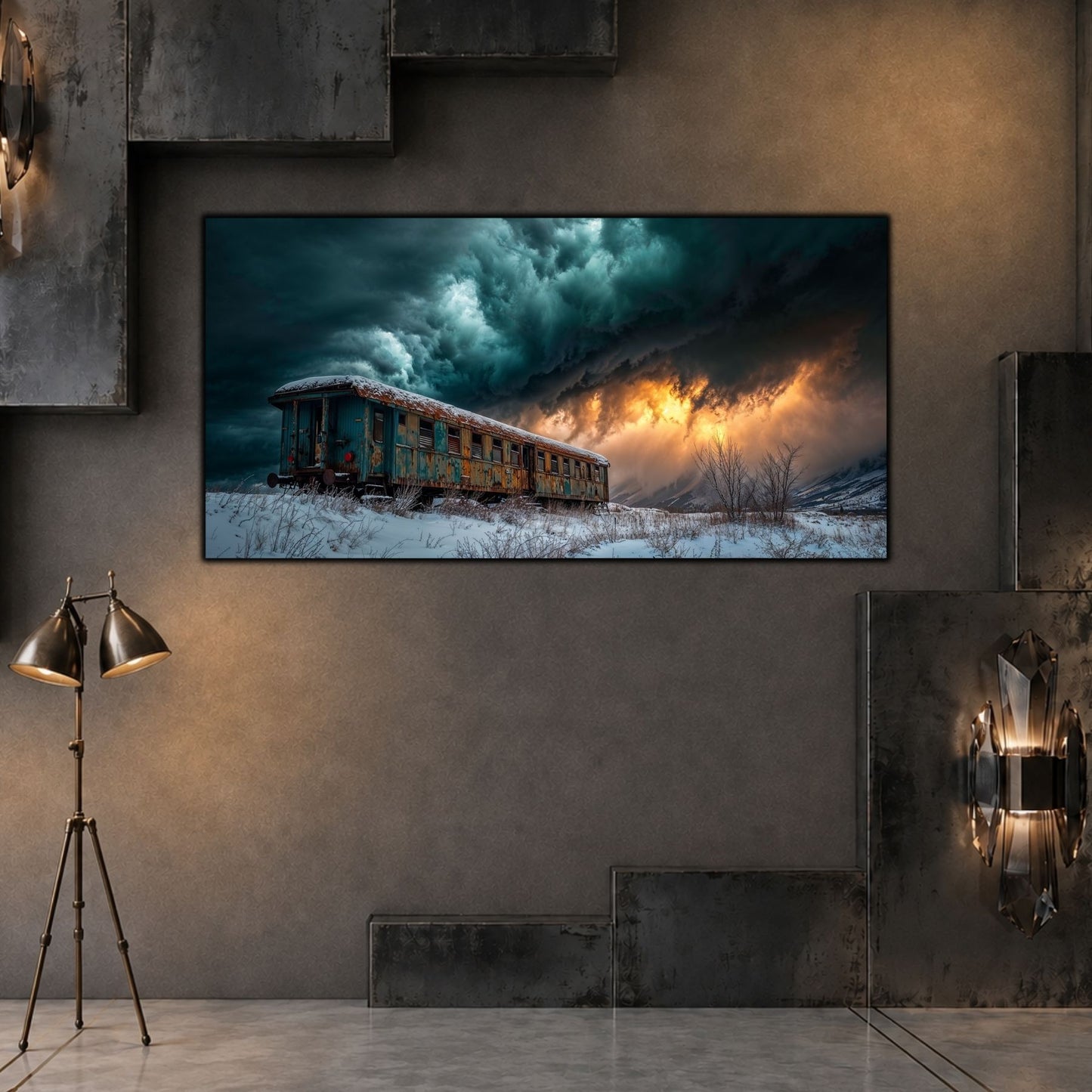 Tablou living elegant – Stormbound Carriage | The Long Way Home