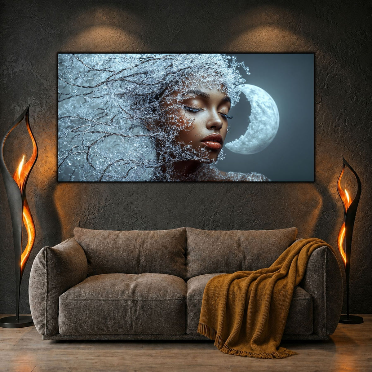 Tablou Decorativ Living Ramuri de Lună