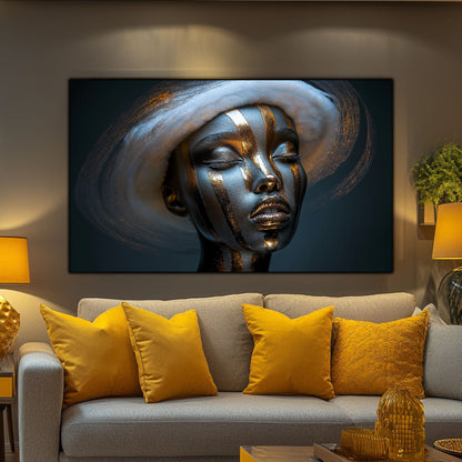 Dark White - Tablou Sticla Securizata - NO22