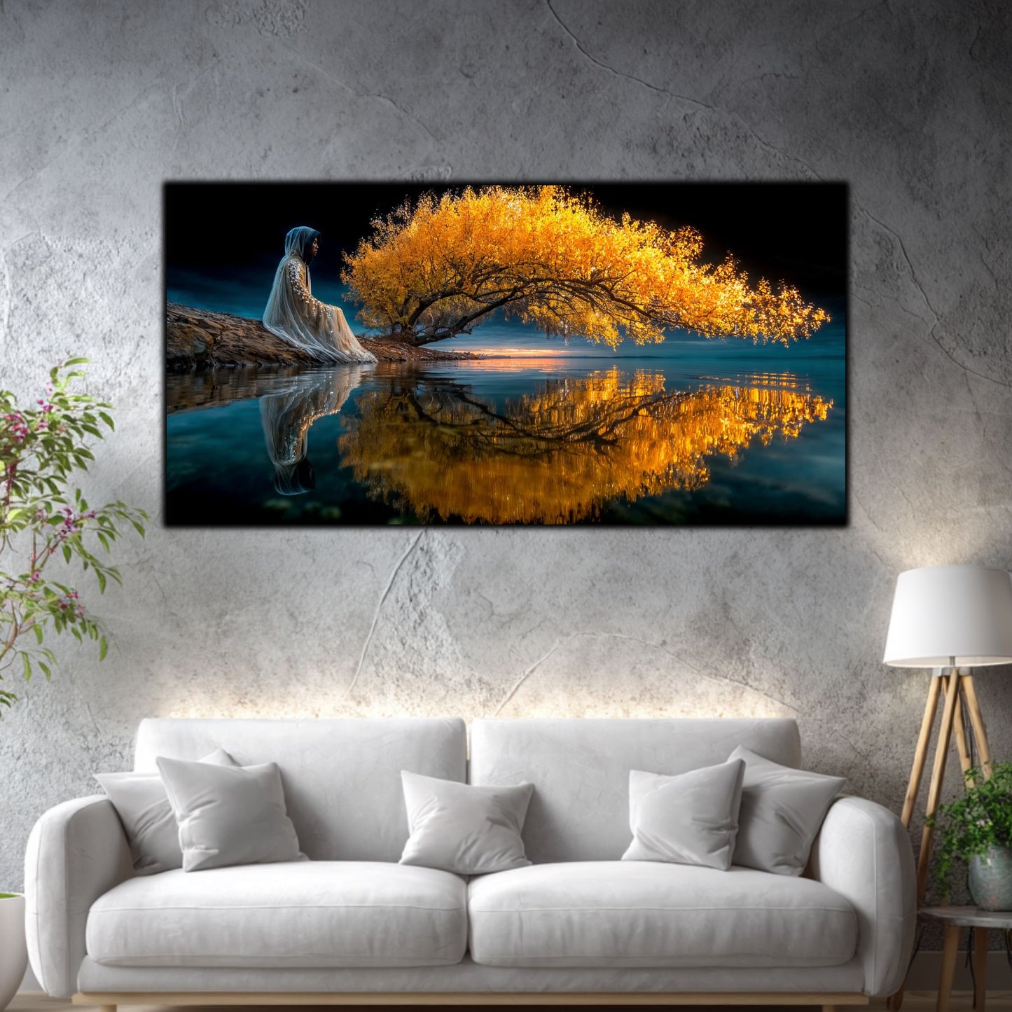 Tablouri Living Sticlă – The Tree That Remembers | The Light We Encounter
