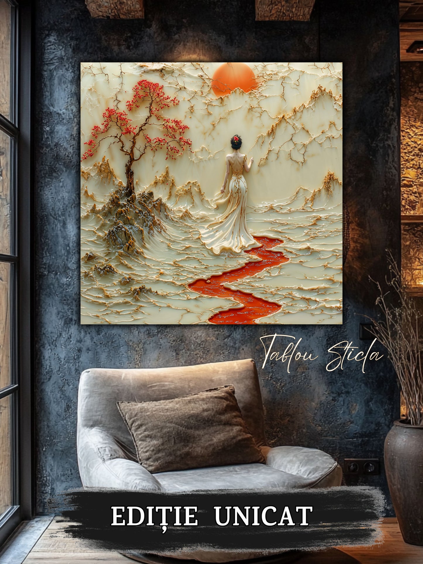 Tablou Sticla - Silk Road - 06