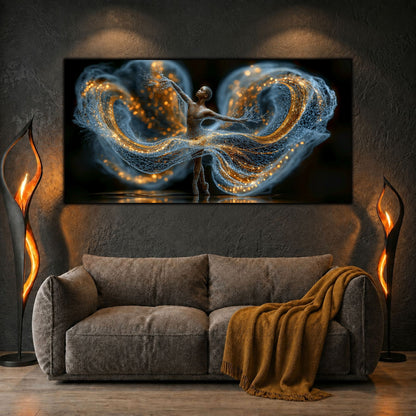 Tablou Abstract Living – The Blue Embrace