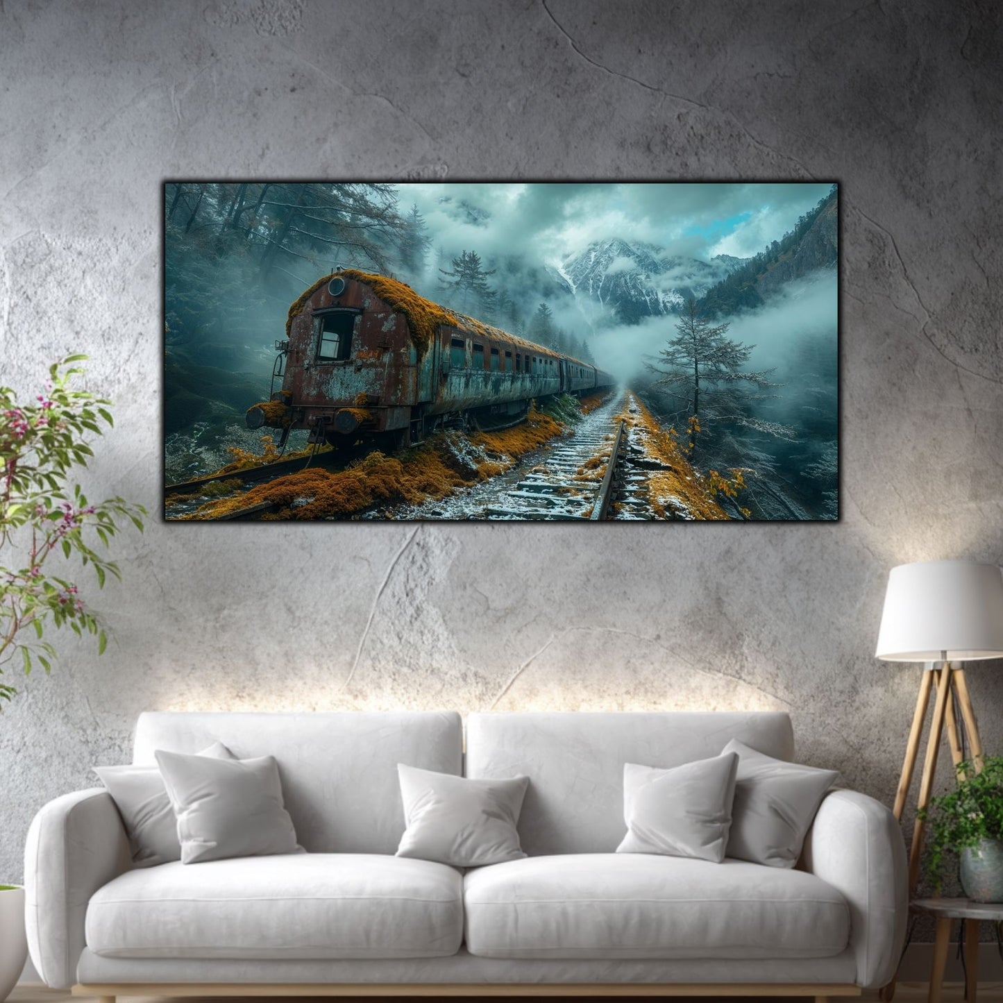 Tablouri Moderne Sufragerie – The Carriage in the Mist | The Long Way Home