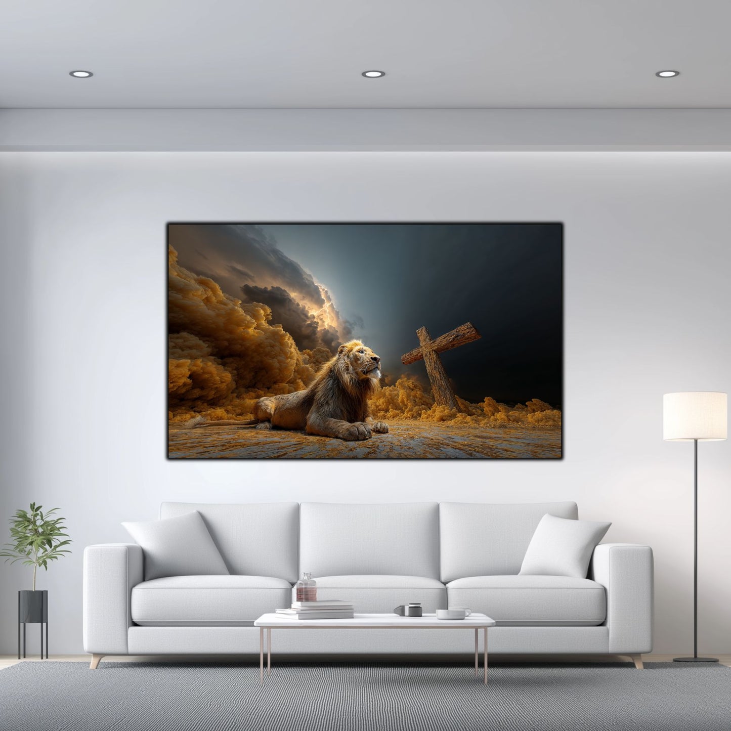 Tablou Decorativ Modern - Print UV pe Sticla - „Sacred Modernities” - No19