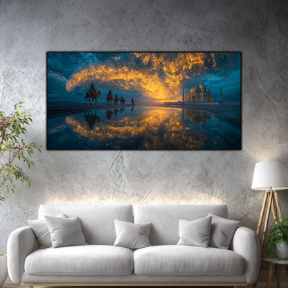 Tablouri Living Sticlă – The Gilded Passage | The Light We Encounter