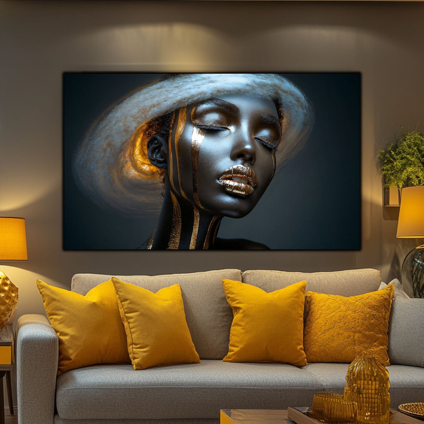 Dark White - Tablou Sticla Securizata - NO23