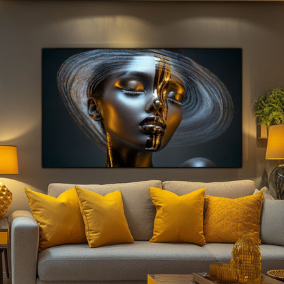 Dark White - Tablou Sticla Securizata - NO25