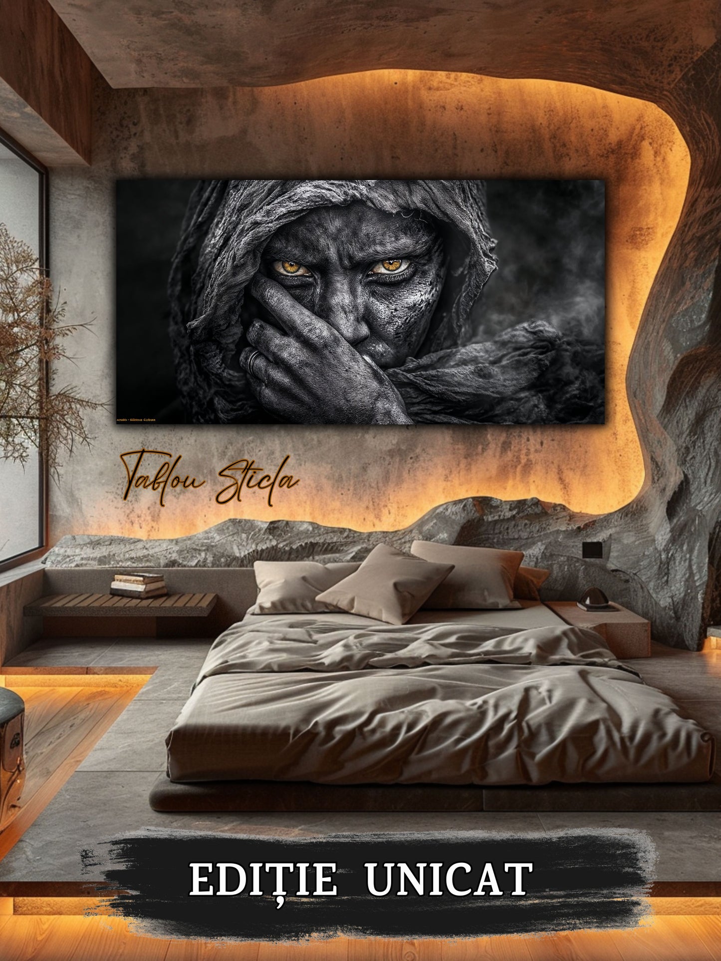 Tablou Sticla Securizata - Dark Shadows - 02