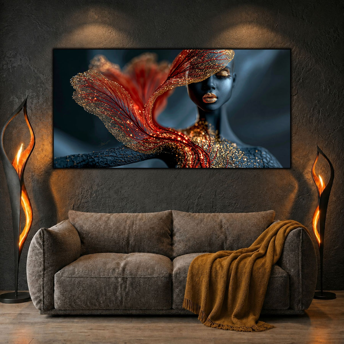 Tablou Abstract Living – The Crimson Veil