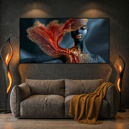 Tablou Abstract Living – The Crimson Veil