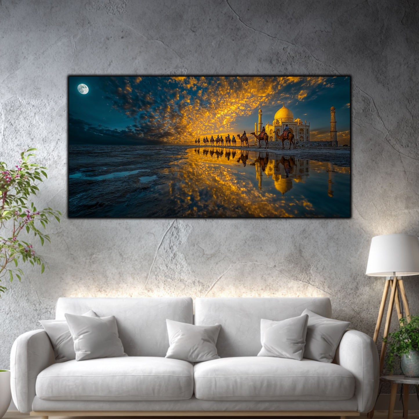 Tablouri Living Sticlă – The Moonlit Procession | The Light We Encounter