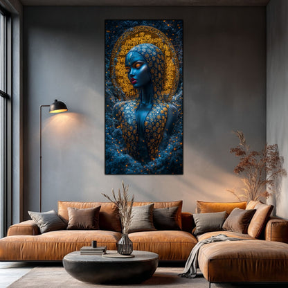 Tablou unicat din sticlă securizată Beyond Creation - No24