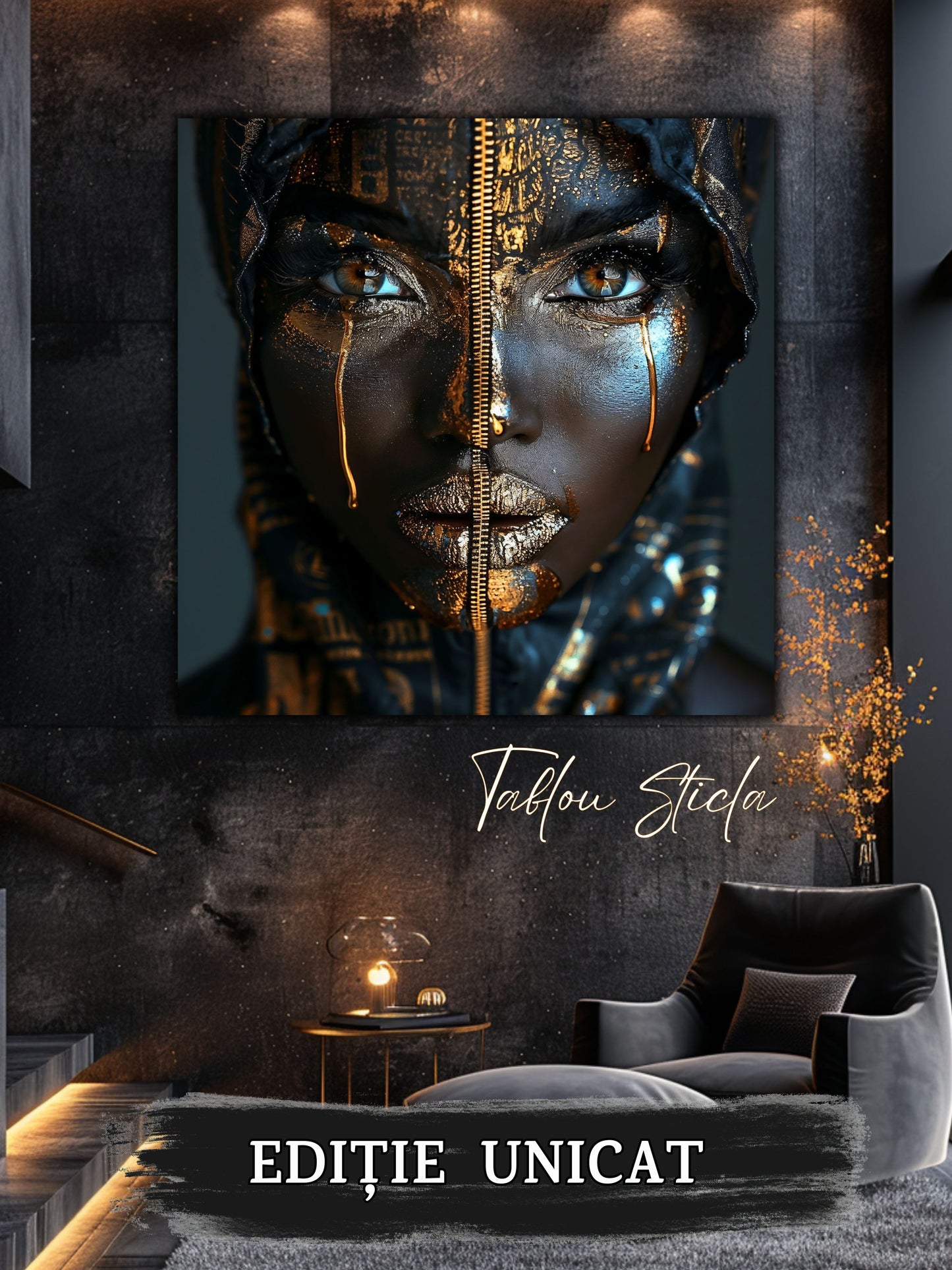 Dark Zen - Tablou Sticla Securizata - 01