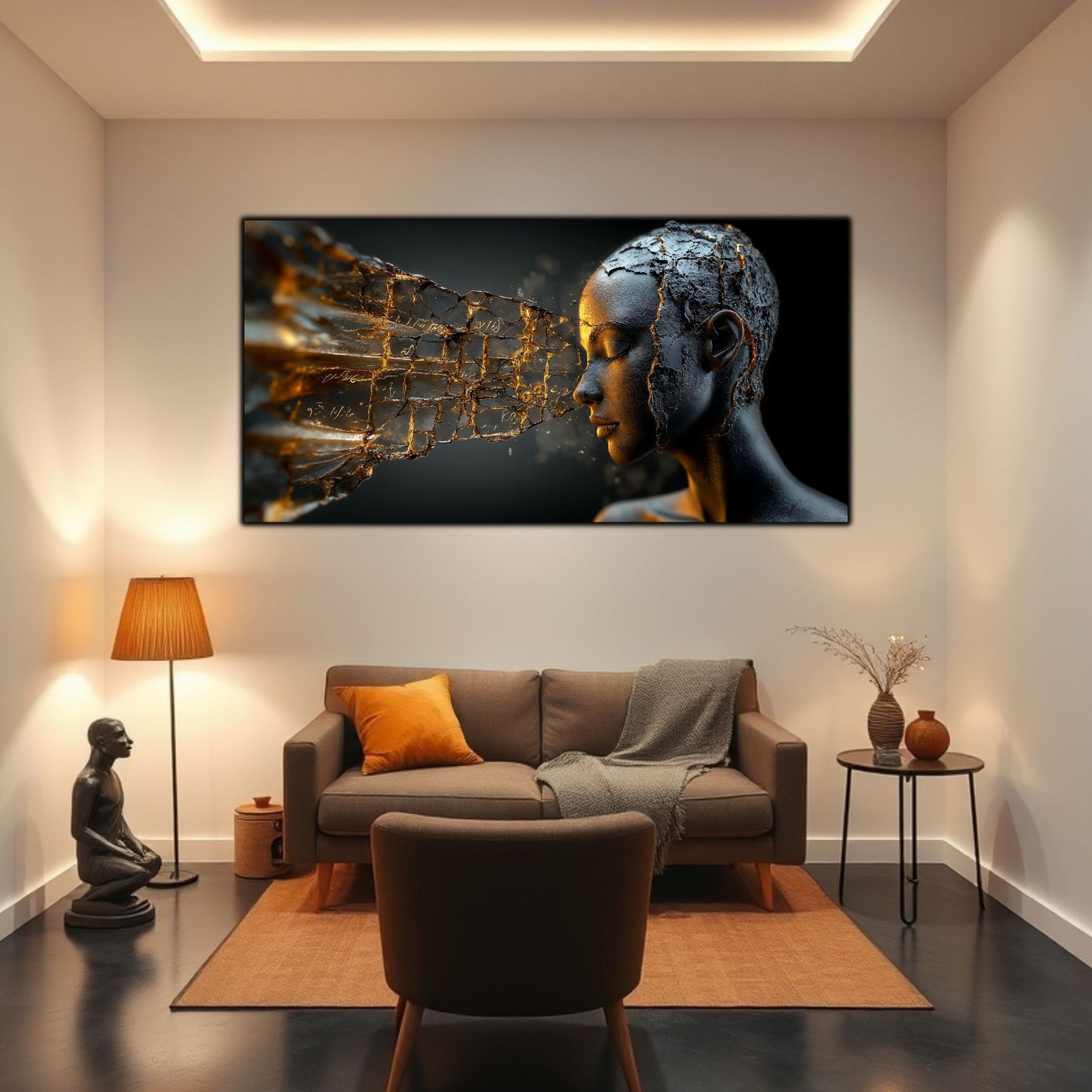 Tablou Sticla Securizata - Broken Mind 24