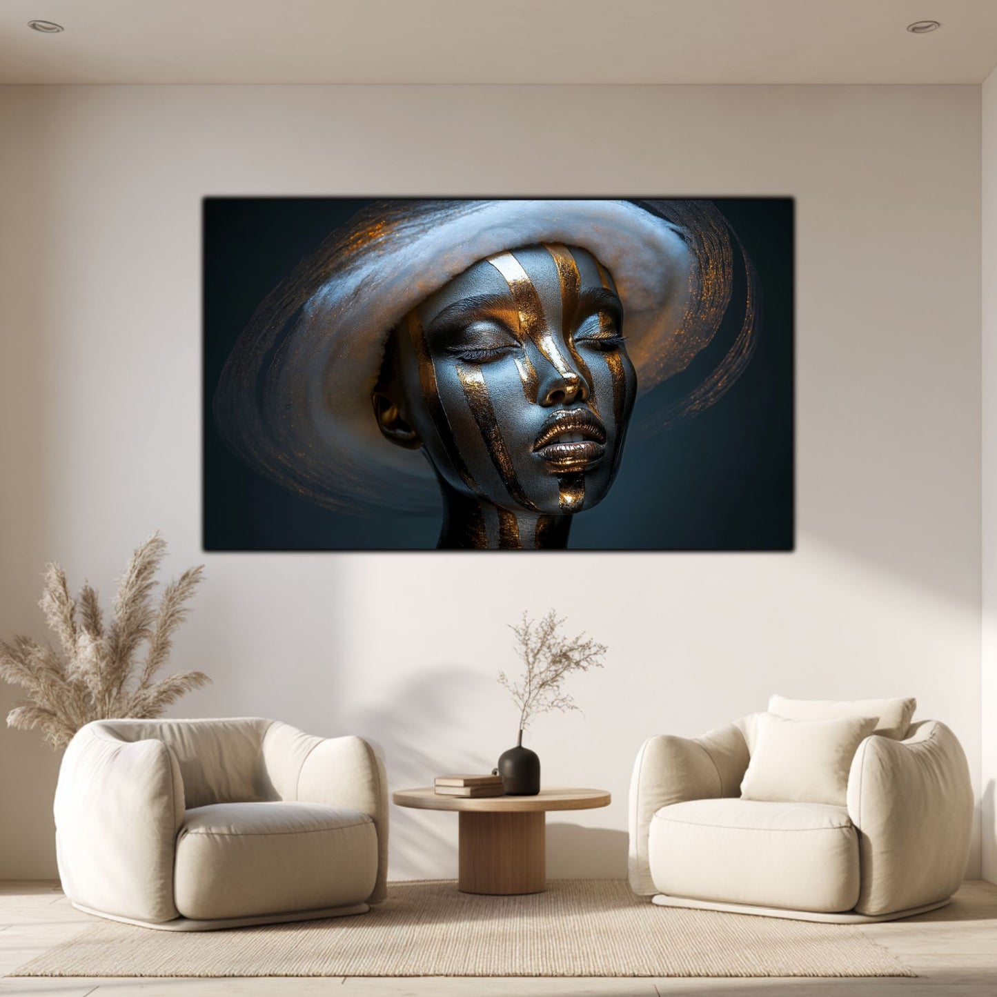 Dark White - Tablou Sticla Securizata - NO22