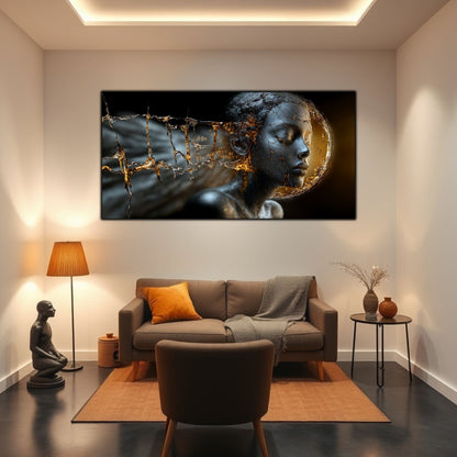 Tablou Sticla Securizata - Broken Mind 25