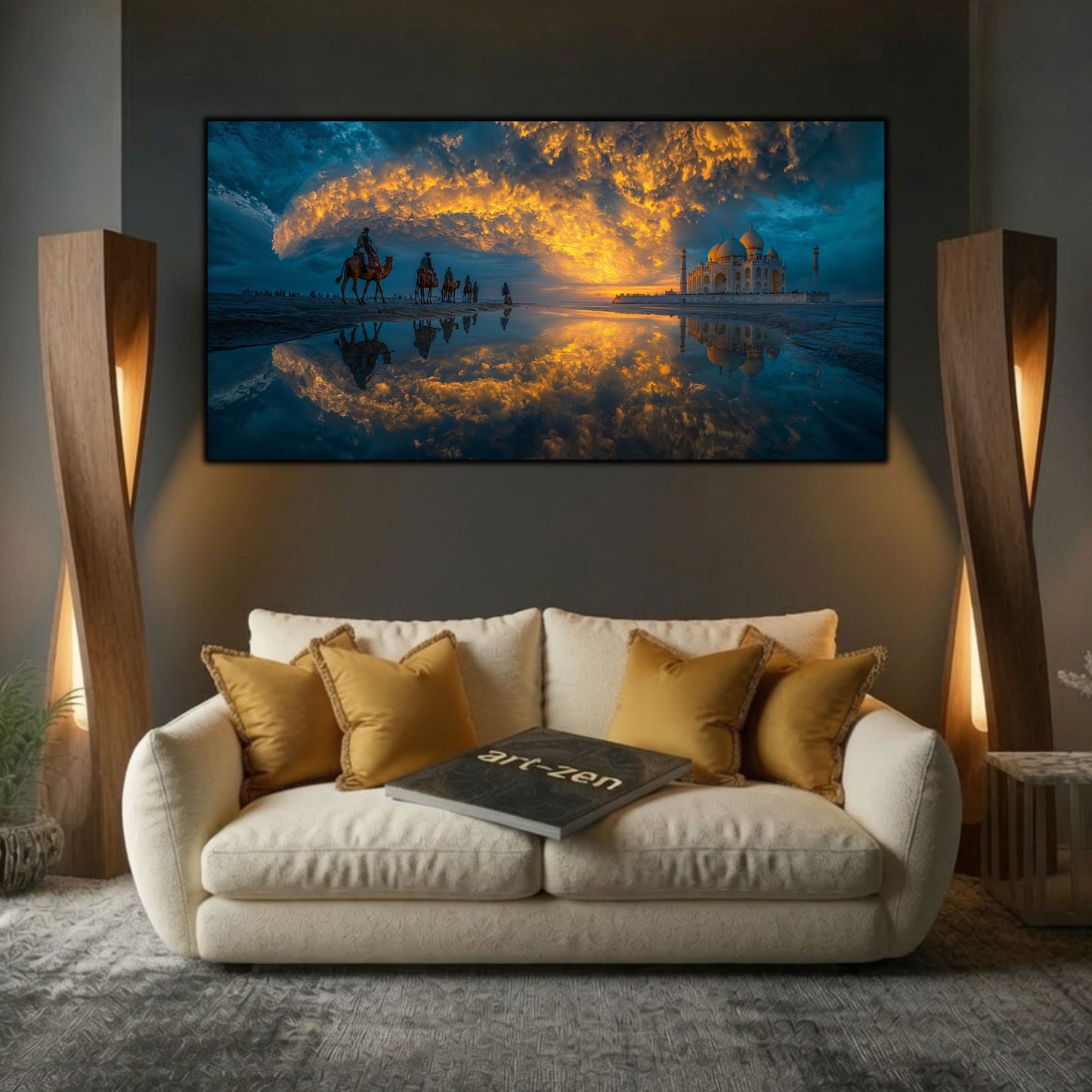 Tablouri Living Sticlă – The Gilded Passage | The Light We Encounter