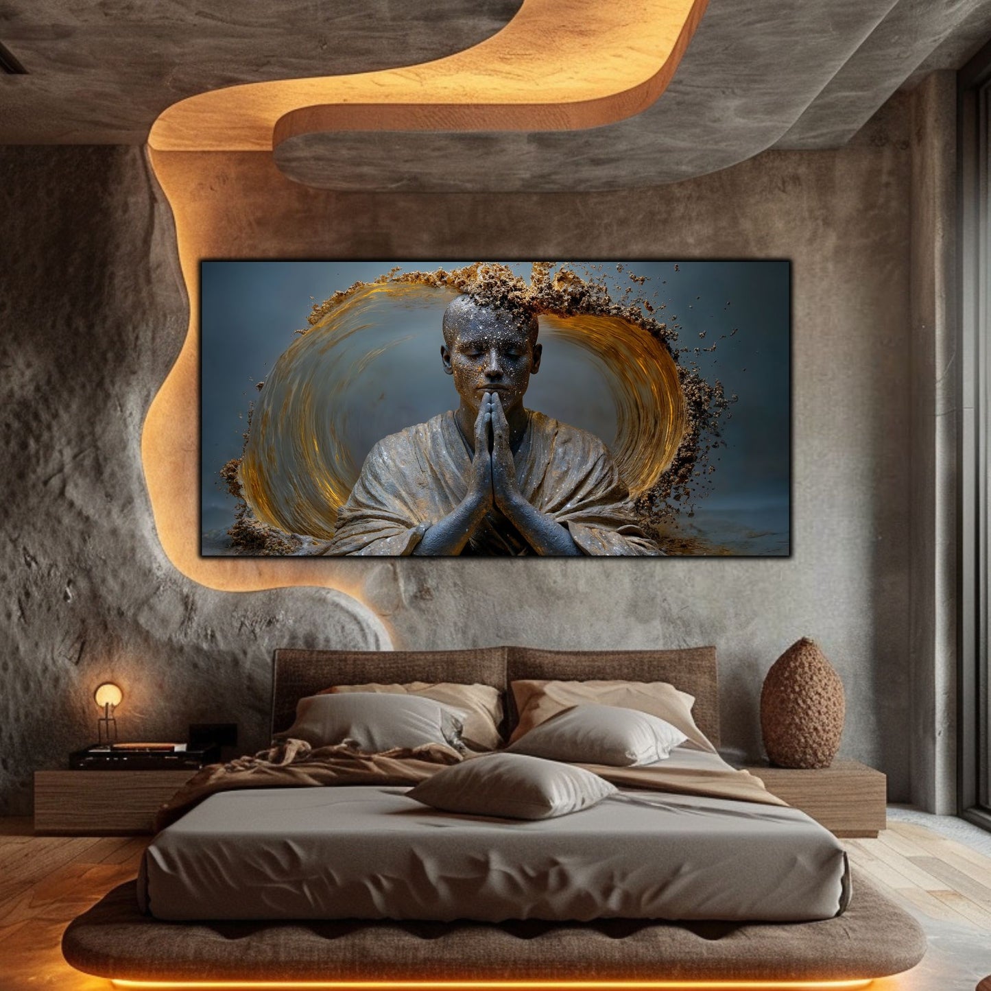 Tablou Decorativ pe Sticla Securizata – Ideal pt Dormitor si Living - Beyond Stardust No29