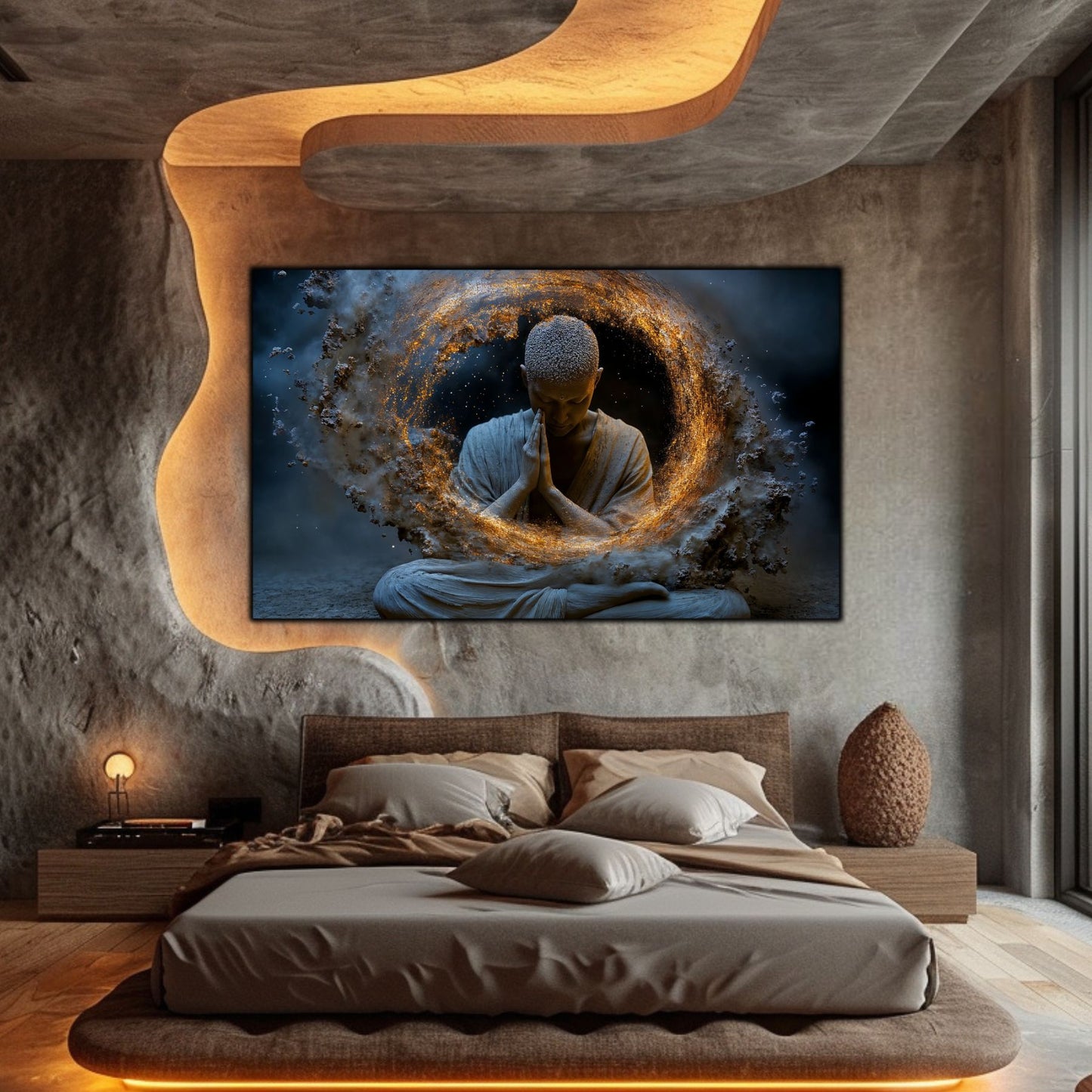 Tablou Decorativ pe Sticla Securizata – Ideal pt Dormitor si Living - Beyond Stardust No23