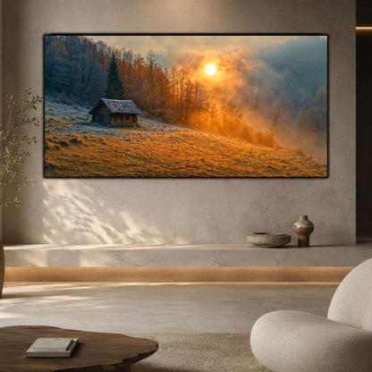Tablou living elegant – Cabin Under Amber | The Long Way Home