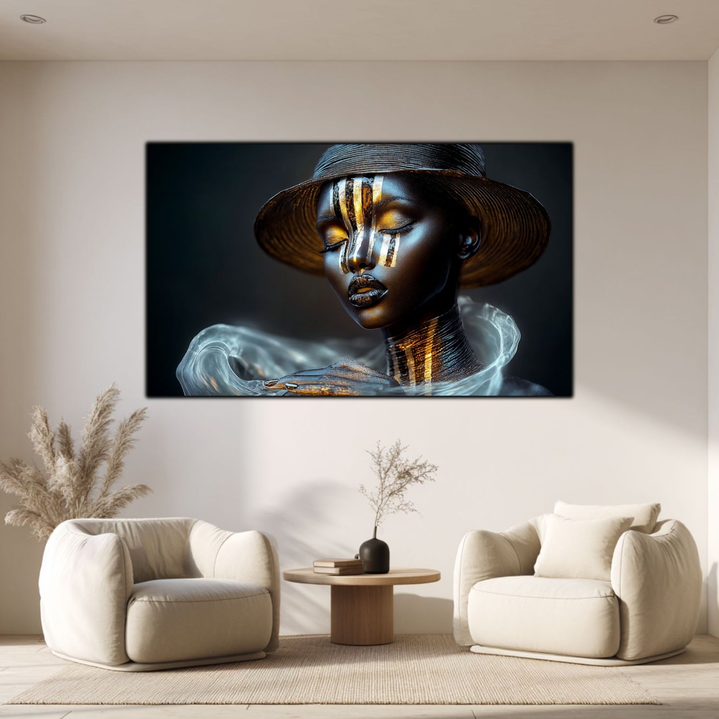 Dark White - Tablou Sticla Securizata - NO29