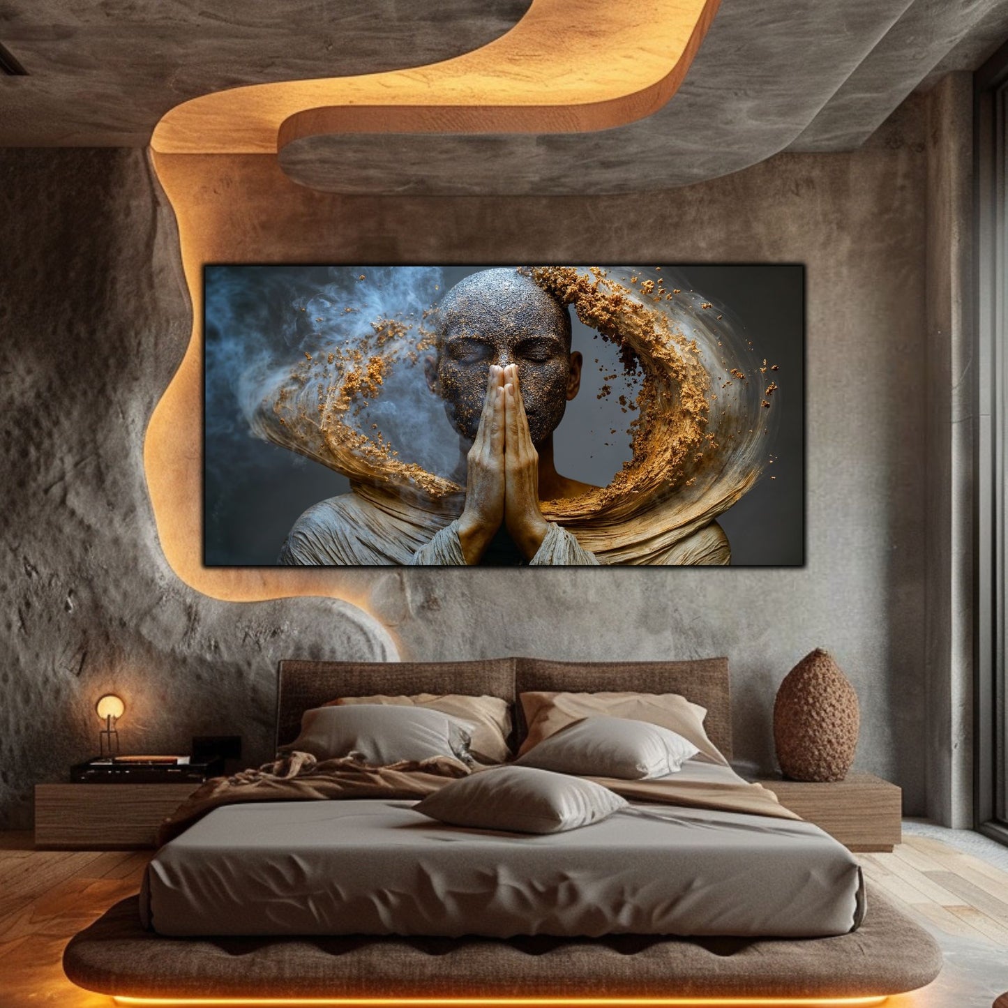 Tablou Decorativ pe Sticla Securizata – Ideal pt Dormitor si Living - Beyond Stardust No15