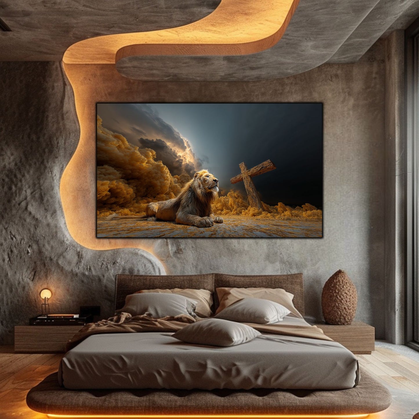 Tablou Decorativ Modern - Print UV pe Sticla - „Sacred Modernities” - No19