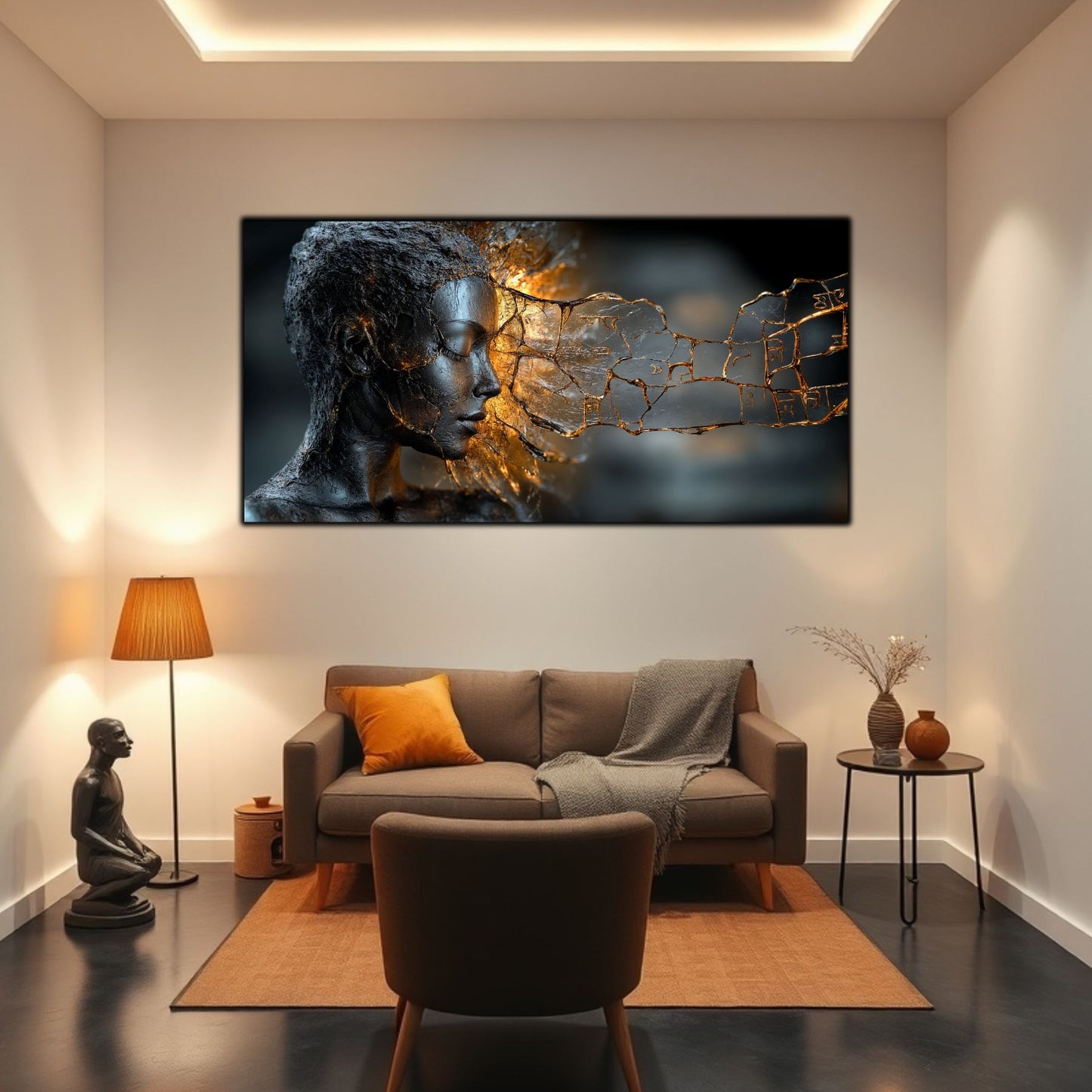 Tablou Sticla Securizata - Broken Mind 01