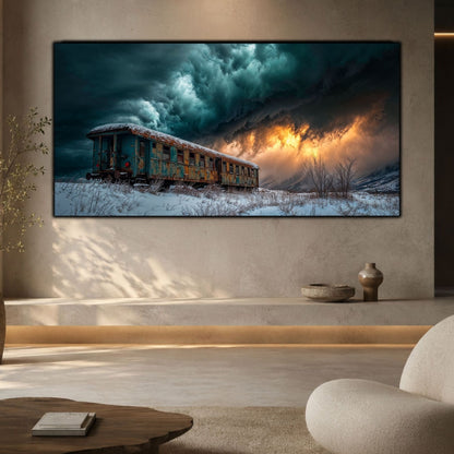 Tablou living elegant – Stormbound Carriage | The Long Way Home