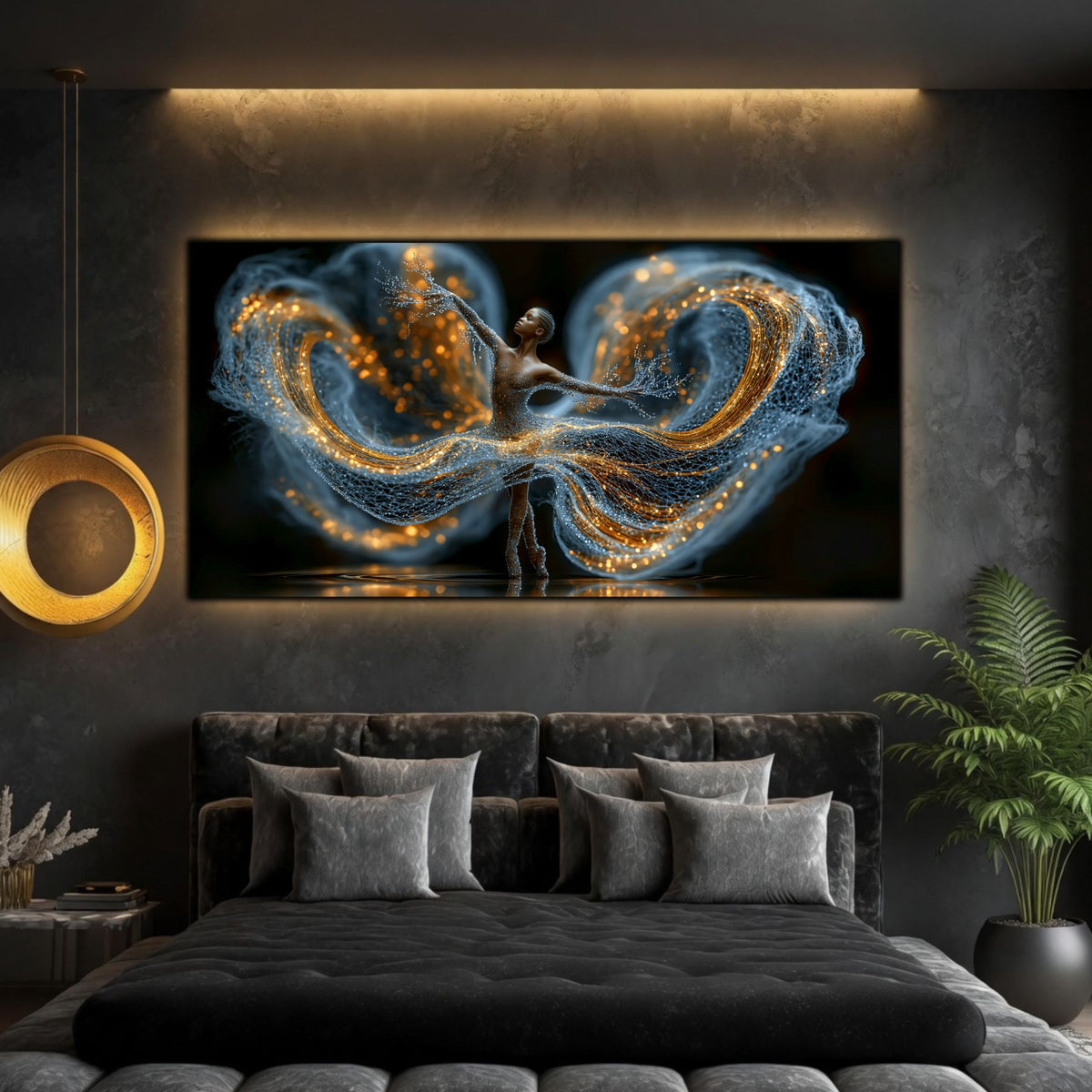 Tablou Abstract Living – The Blue Embrace