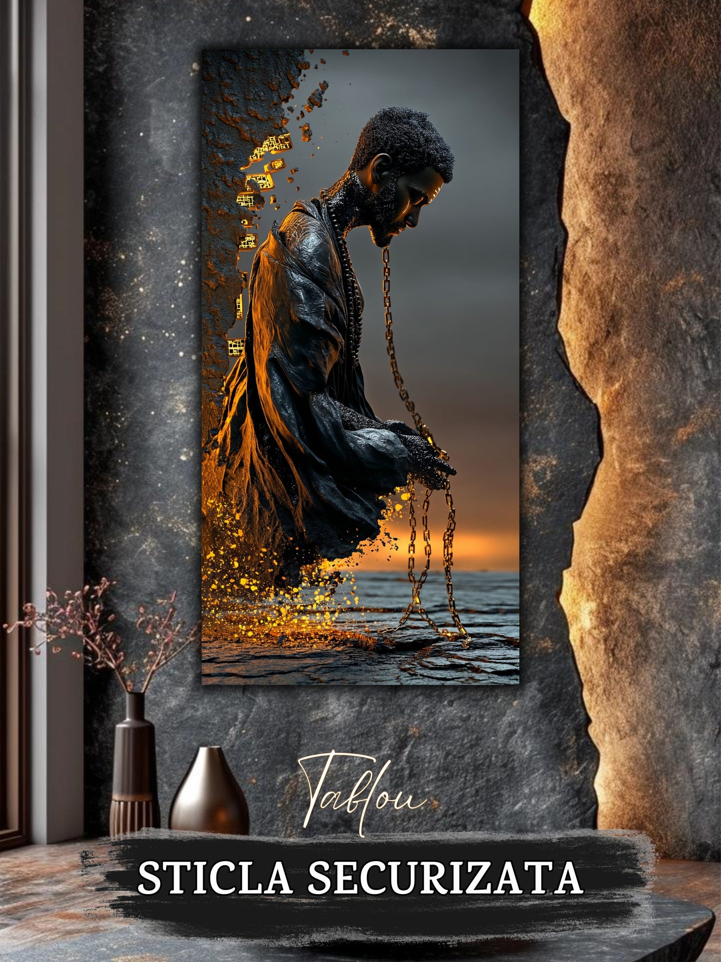 Tablou unicat pe sticla securizata - Let Go - No V38