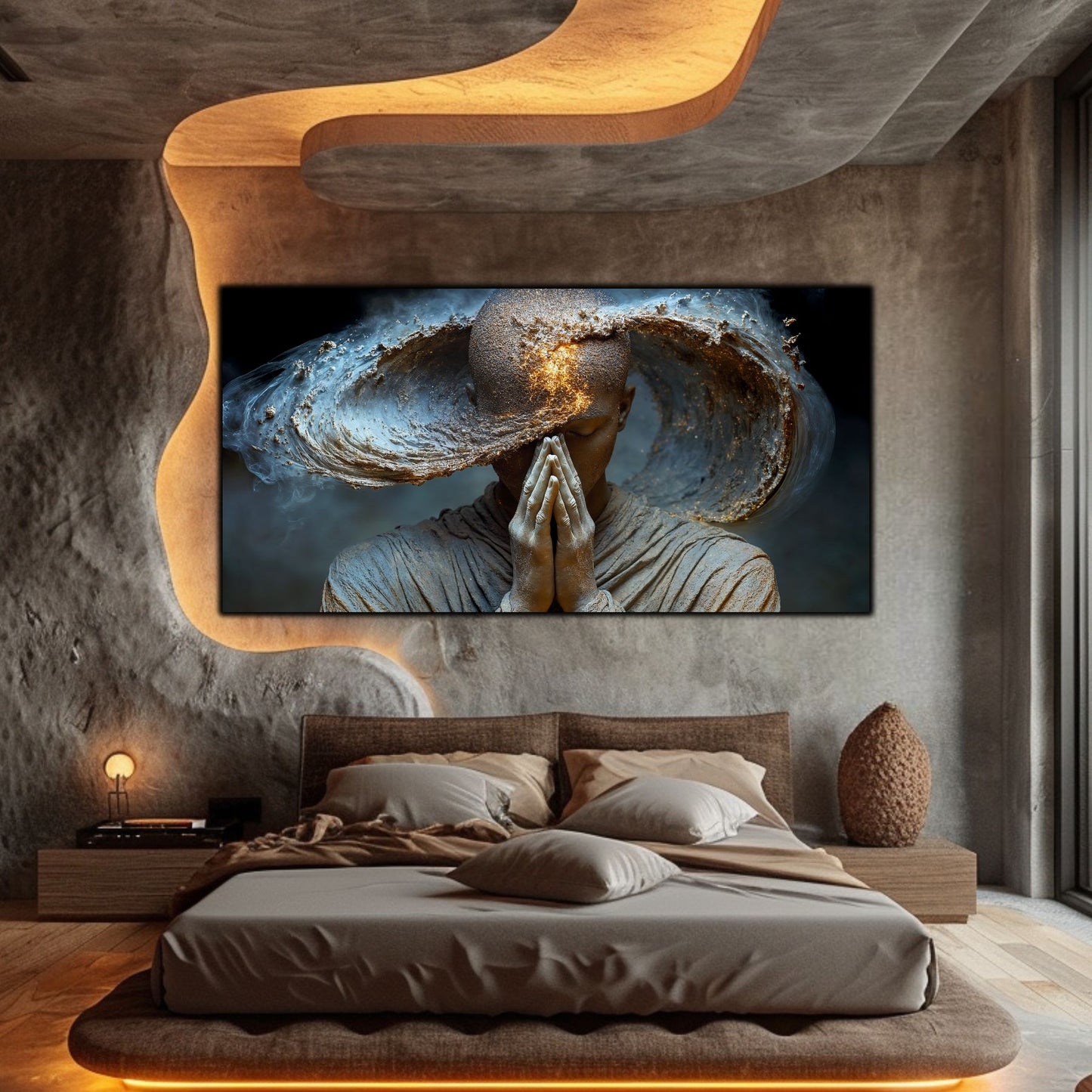 Tablou Decorativ pe Sticla Securizata – Ideal pt Dormitor si Living - Beyond Stardust No20