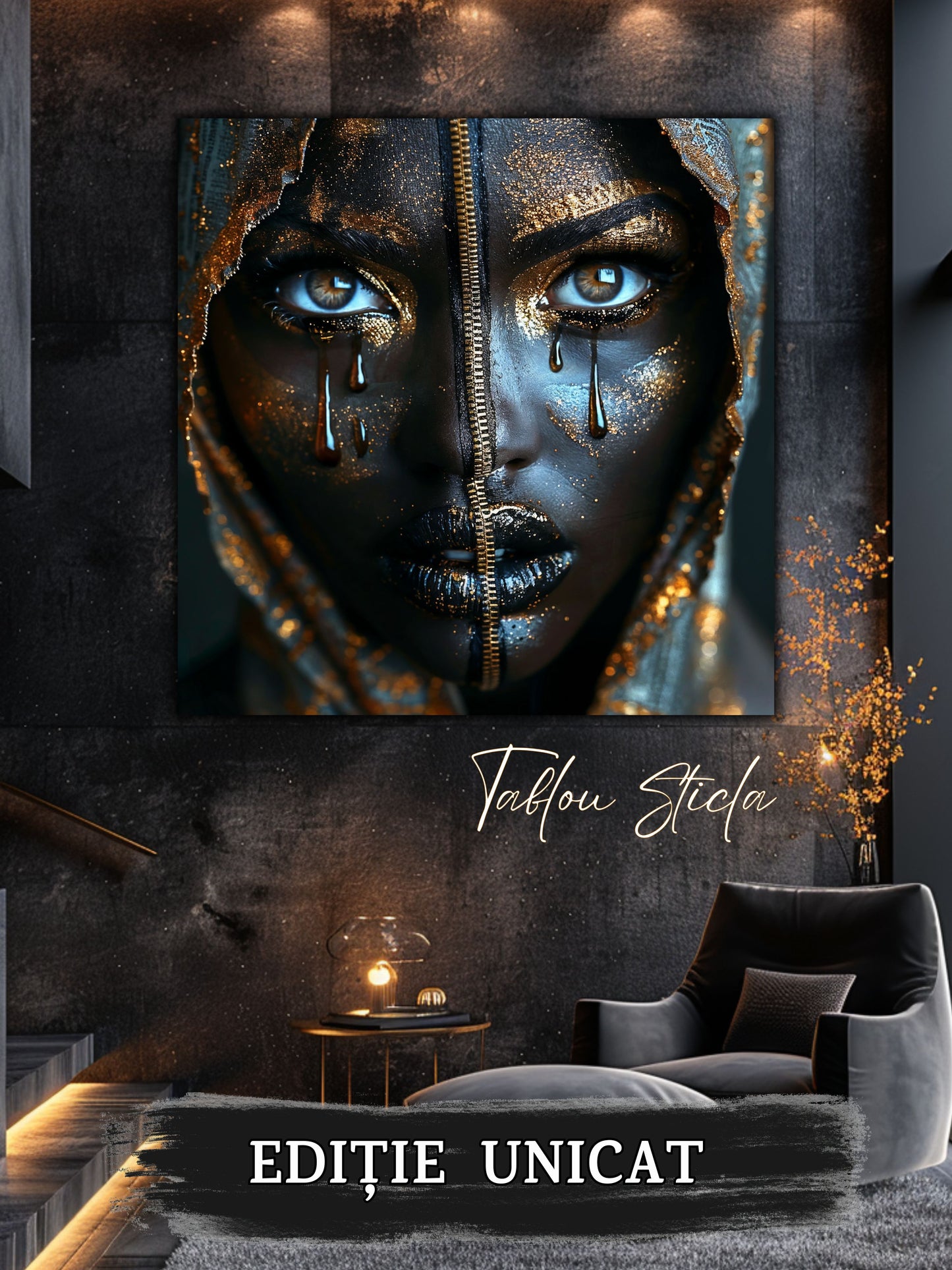 Dark Zen - Tablou Sticla Securizata - 03