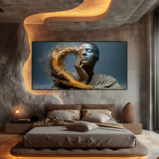 Tablou Decorativ pe Sticla Securizata – Ideal pt Dormitor si Living - Beyond Stardust No37