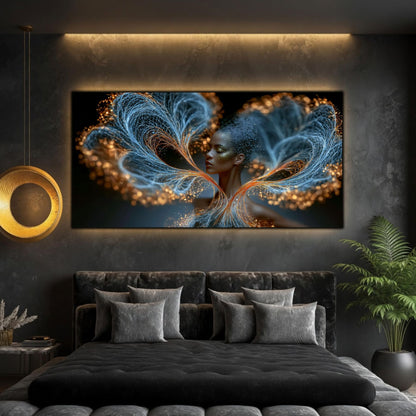 Tablou Abstract Living – Blooming Against Dark