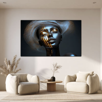 Dark White - Tablou Sticla Securizata - NO24