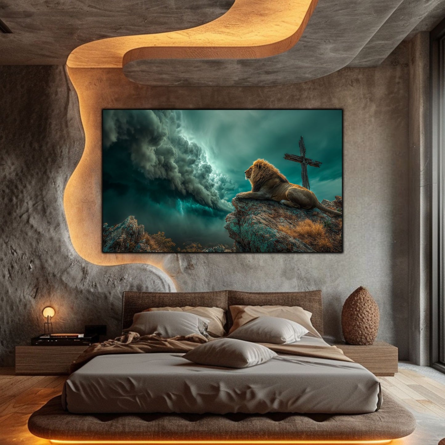 Tablou Decorativ Modern - Print UV pe Sticla - „Sacred Modernities” - No14