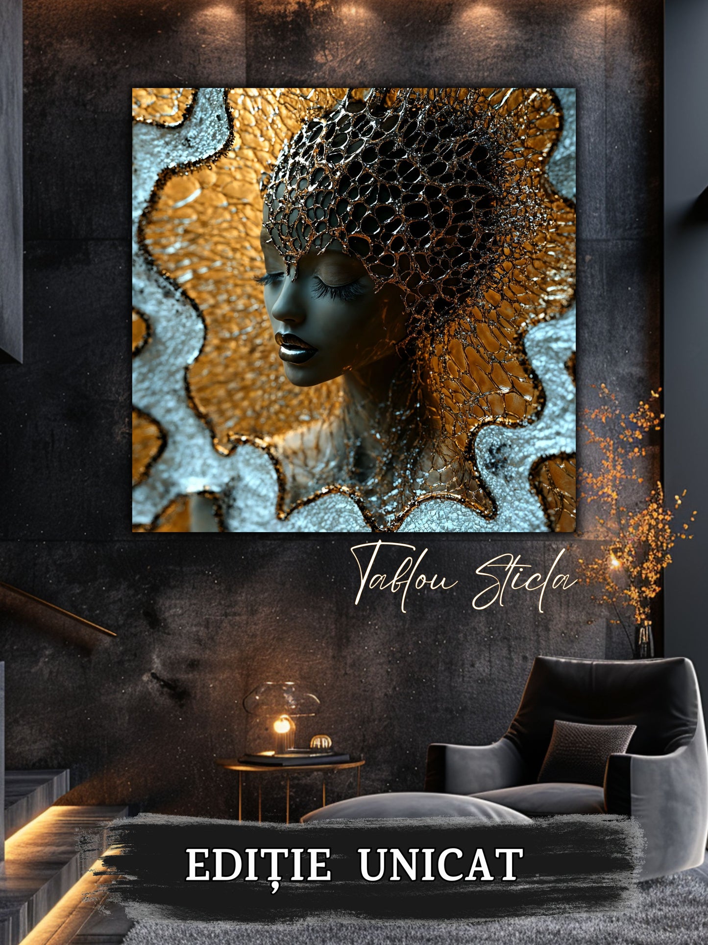 Liquid dream 01 - Tablou Unicat pe Sticla